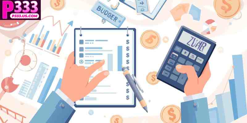 Responsible betting illustration with budget planning